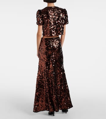 Jupe longue à sequins | Ganni