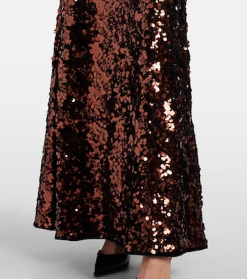 Jupe longue à sequins | Ganni