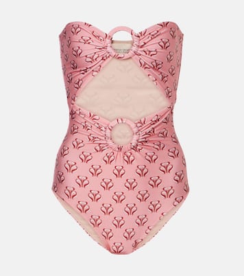 Printed cutout swimsuit | Adriana Degreas