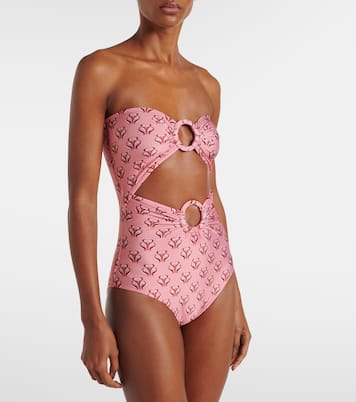 Printed cutout swimsuit | Adriana Degreas