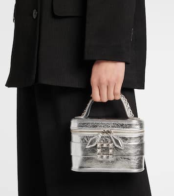 Très Vivier metallic leather vanity bag | Roger Vivier