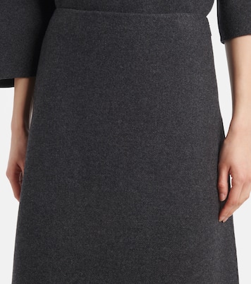 Lison wool-blend midi skirt | The Row