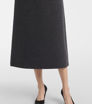 Lison wool-blend midi skirt | The Row