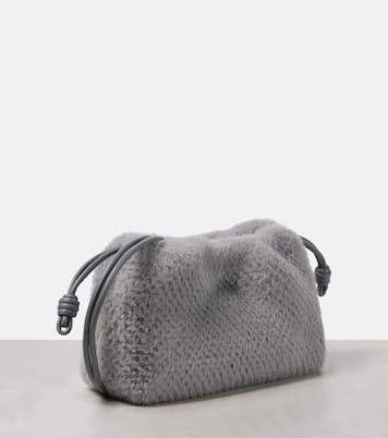 Flamenco Small faux fur clutch | Loewe
