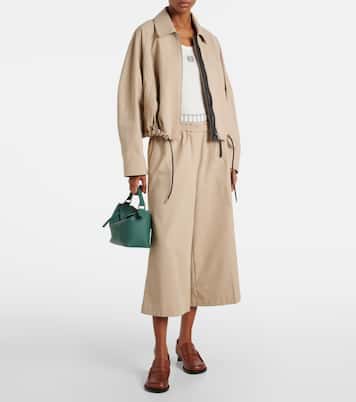Pantalon ample à taille basse en coton | Loewe