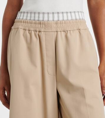 Pantalon ample à taille basse en coton | Loewe