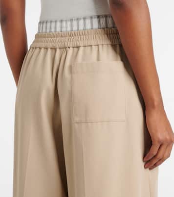 Pantalon ample à taille basse en coton | Loewe