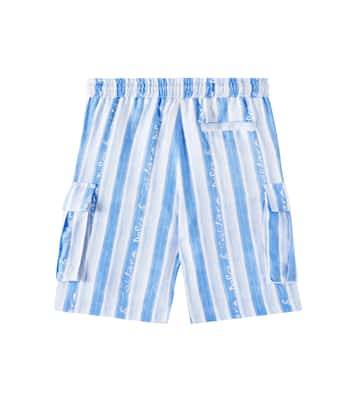 Short cargo rayé en lin | Dolce&Gabbana Kids