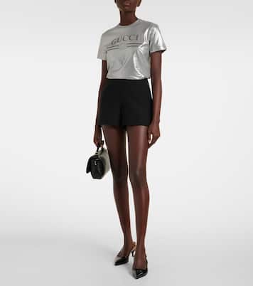 T-shirt in jersey di cotone con logo | Gucci