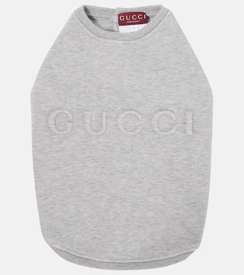 Logo embossed dog sweatshirt | Gucci