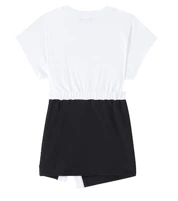 Kleid aus Baumwoll-Jersey | Balmain Kids