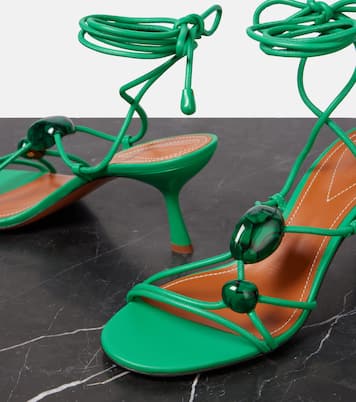 Verzierte Sandalen Gleam 65 aus Leder | Zimmermann