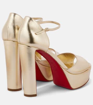 Sandaloo 130 leather peep-toe pumps | Christian Louboutin