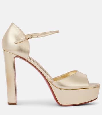 Sandaloo 130 leather peep-toe pumps | Christian Louboutin
