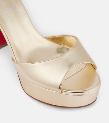 Sandaloo 130 leather peep-toe pumps | Christian Louboutin