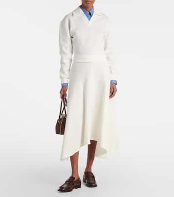 Gonna midi in misto cotone | Plan C