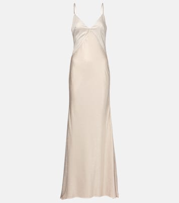Embellished satin gown | Roland Mouret