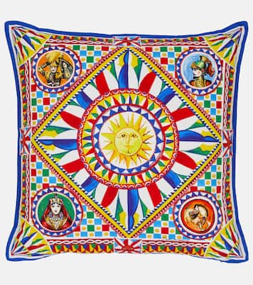 Small printed canvas cushion | Dolce&Gabbana Casa