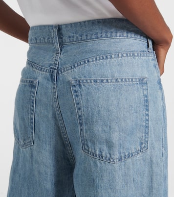 Jeans a gamba larga Tarley in lino | The Row