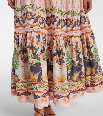 Vestido largo de algodón floral | Farm Rio