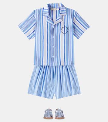 Shorts Hebe de algodón a rayas | The New Society