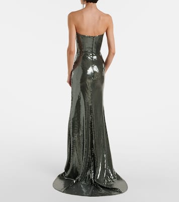 Sequined corset gown | Alex Perry