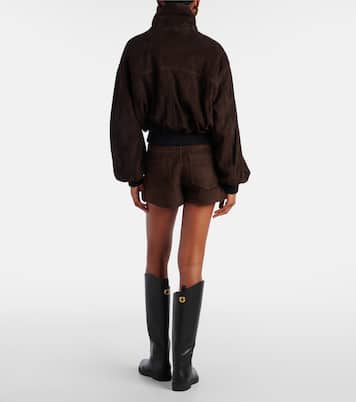 Veste bomber Briar en daim | Nour Hammour