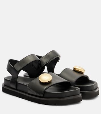 Pebble leather sandals | Loewe