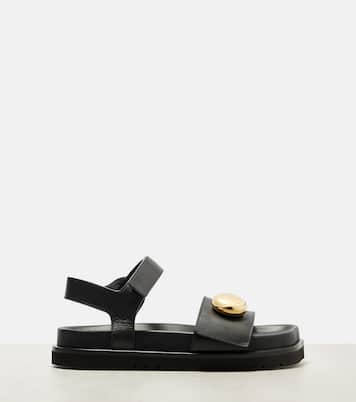 Pebble leather sandals | Loewe