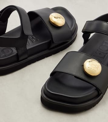 Pebble leather sandals | Loewe