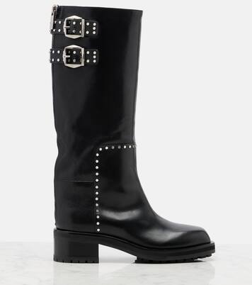 Brooklyn leather biker boots | Jimmy Choo