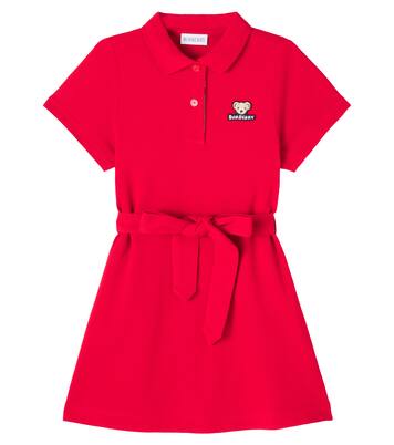 Abito polo in piqué di cotone | Burberry Kids