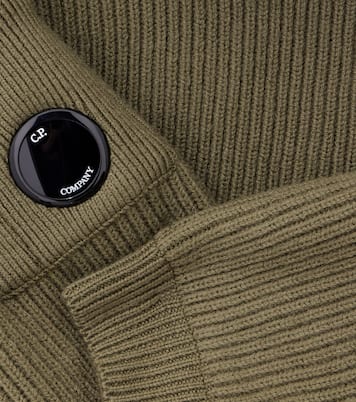 Lens ribbed-knit down jacket | C.P. Company Kids