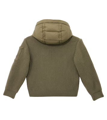Lens ribbed-knit down jacket | C.P. Company Kids