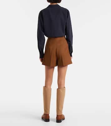 Ozieri high-rise virgin wool shorts  | Max Mara