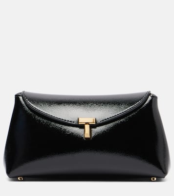 T-Lock Mini patent leather clutch | Toteme