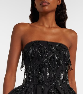 Albertina sequined strapless top  | Rotate