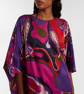 Abito lungo Orchidee in cotone | Pucci