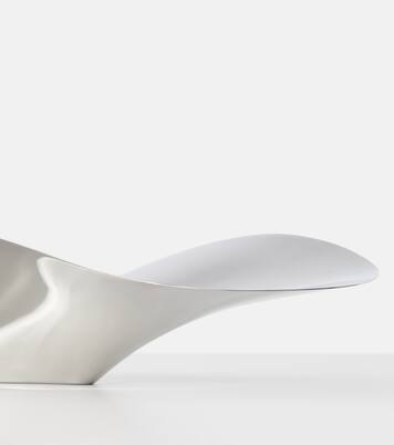 Indulgence stainless silver decorative tray by Helle Damkjær | Georg Jensen