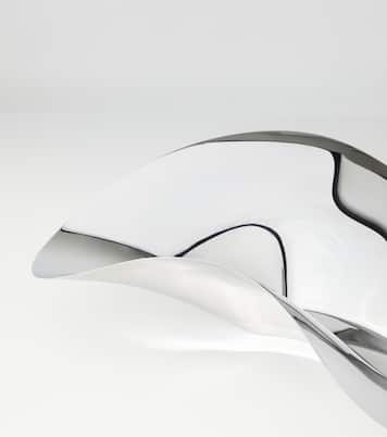 Indulgence stainless silver decorative tray by Helle Damkjær | Georg Jensen