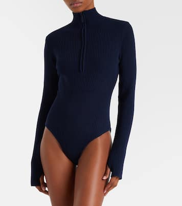 Butte ribbed-knit wool ski bodysuit | Cordova