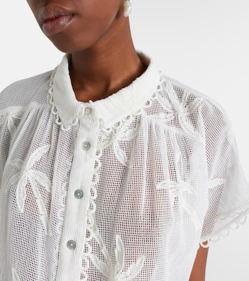 Embroidered cotton shirt | Farm Rio