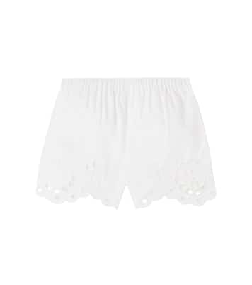 Shorts Awaken de algodón bordados festoneados | Zimmermann Kids