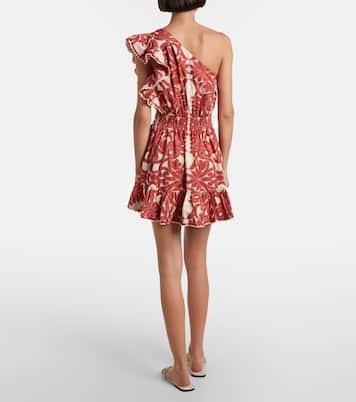 Robe Corinne imprimée en coton | Poupette St Barth