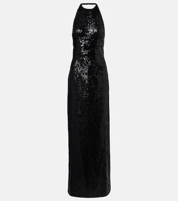 Robe longue en soie à sequins | Roberto Cavalli