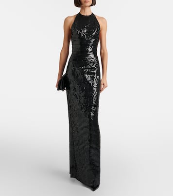Robe longue en soie à sequins | Roberto Cavalli