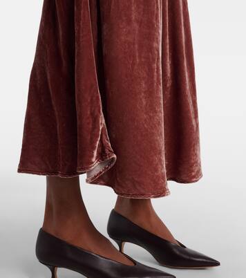 Felicity velvet midi skirt | Velvet