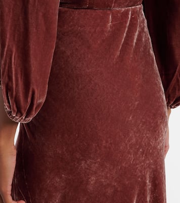 Felicity velvet midi skirt | Velvet