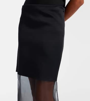 Sybil layered midi skirt | Khaite