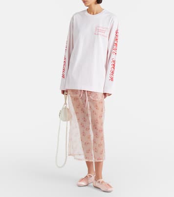 Pillowcase printed cotton jersey T-shirt | Simone Rocha